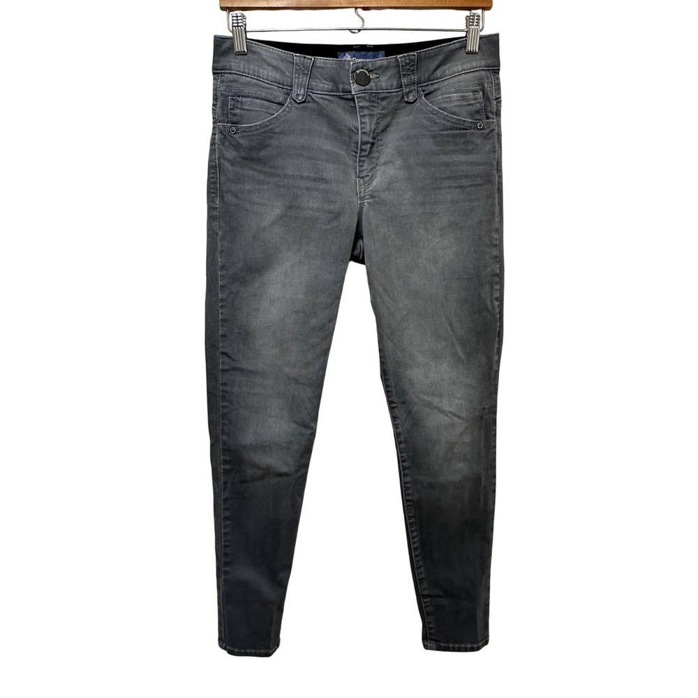 Democracy Womens 8 Ab Technology Slim Fit Jeans Gray Denim Mid Rise‎ Stretch